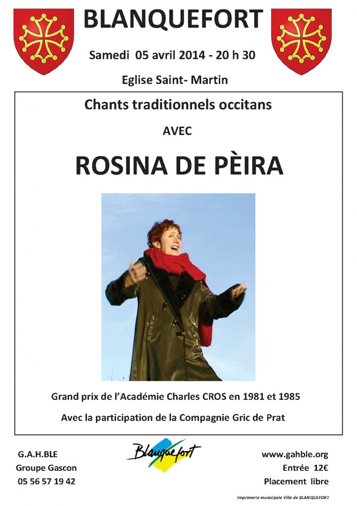 Affiche concert Rosine - Copie
